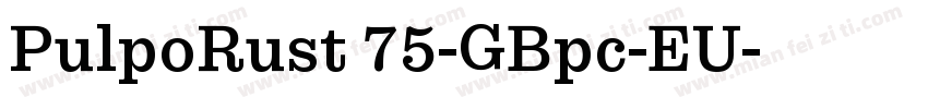 PulpoRust 75-GBpc-EU字体转换